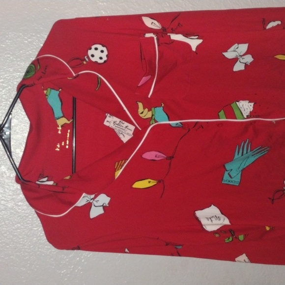 Victoria's Secret Red Pajama Top - Picture 2 of 5